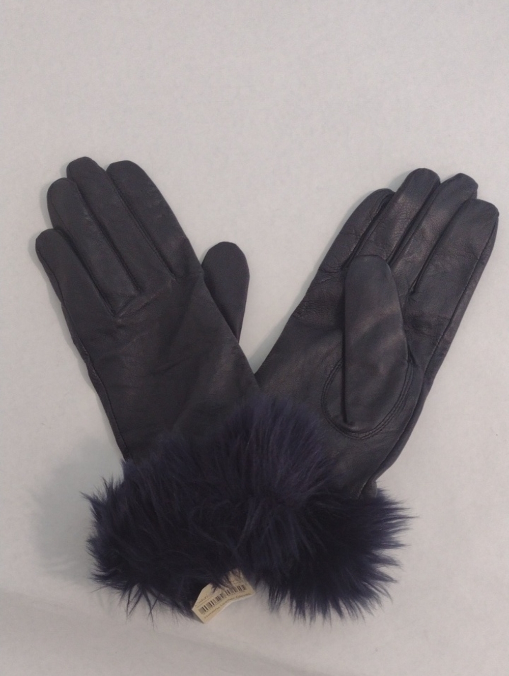 Coldwater Creek Black Natasha Leather Gloves (J892)